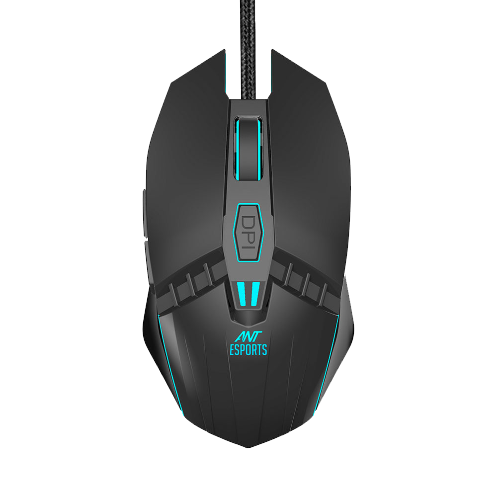 ANT ESPORTS GM50 WIRED OPTICAL GAMING MOUSE - BLACK