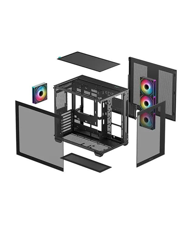 DEEPCOOL CG530 4F MICRO ATX MID TOWER CABINET BLACK (R-CG530-BKADA4-G-1)