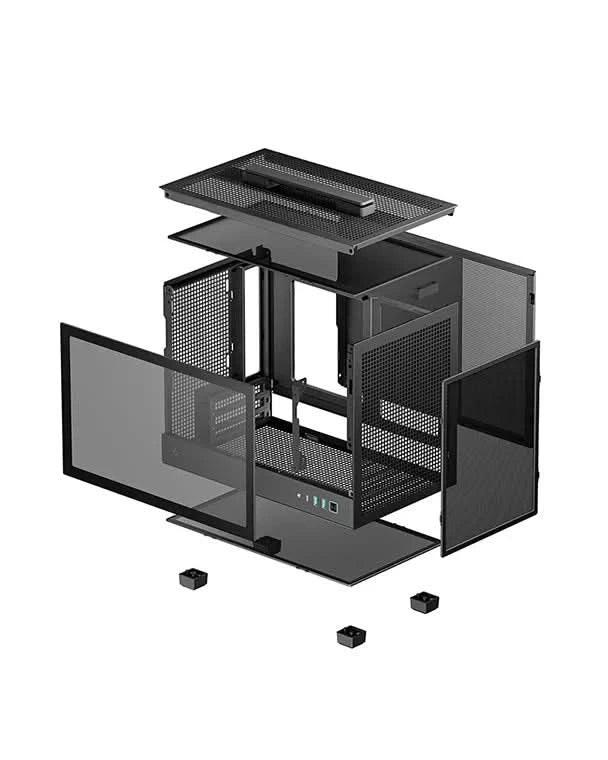 DEEPCOOL CH160 ITX MINI TOWER CABINET (BLACK)