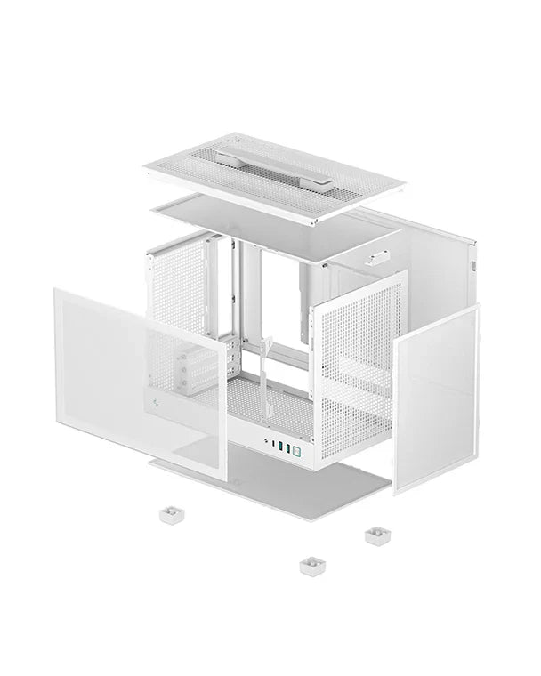 DEEPCOOL CH160 ITX MINI TOWER CABINET (WHT)