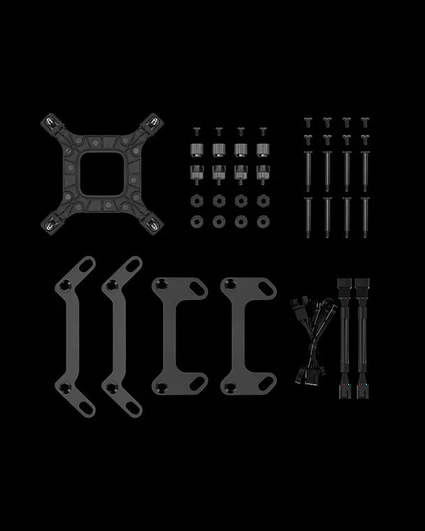 DEEPCOOL LS520S ZERO DARK 240MM AIO LIQUID CPU COOLER BLACK (R-LS520-BKNNMM-G-1)