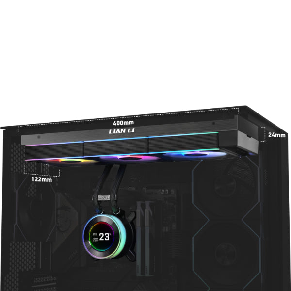 FAN AIO LIAN LI HYDROSHIFT II LCD-C 360TL BLACK (G89.GHS2LCD36TB.IN)