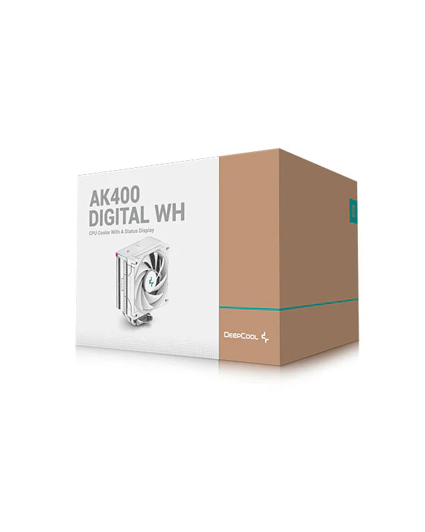 DEEPCOOL AK400 DIGITAL CPU COOLER WHITE (R-AK400-WHADMN-G)