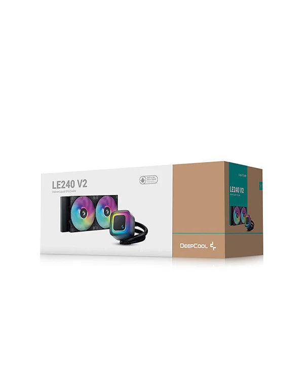 DEEPCOOL LIQUID COOLER LE240 V2 ARGB BLACK