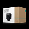 DEEPCOOL AK500 ZERO DARK HIGH PERFORMANCE SINGLE TOWER CPU COOLER (R-AK500-BKNNMT-G-1)