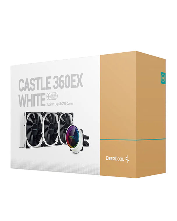DEEPCOOL GAMERSTORM CASTLE 360EX ARGB WHITE CPU COOLER