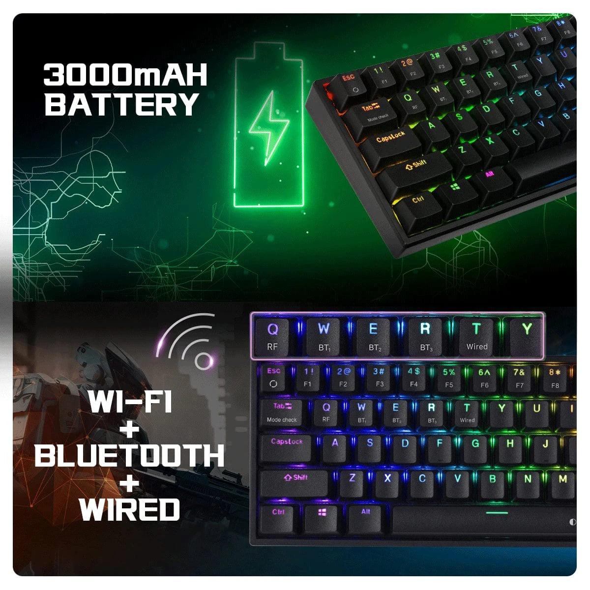 COSMIC BYTE CB-GK-40 ARTEMIS (BLACK) GAMING KEYBOARD