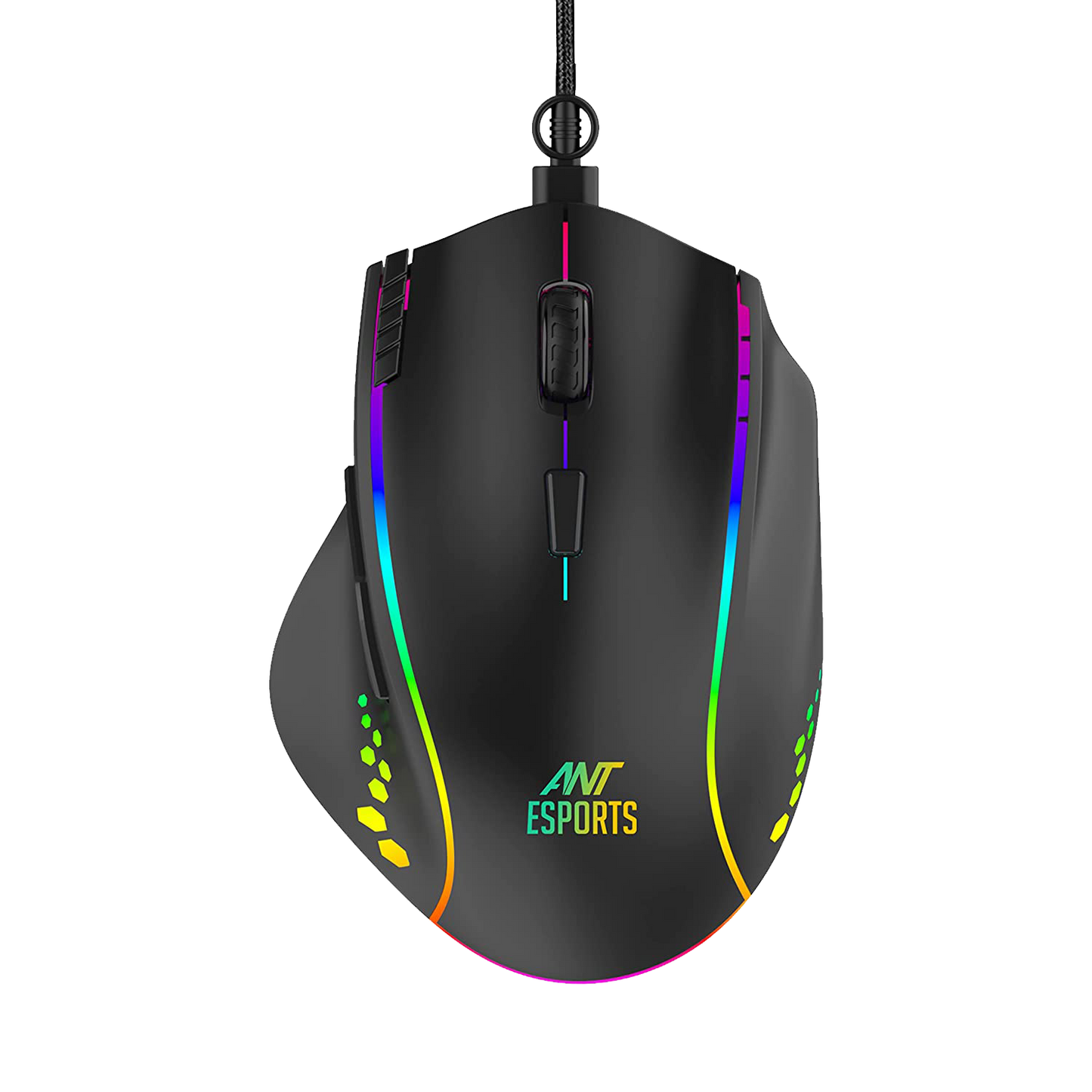 ANT ESPORTS GM600 WIRED OPTICAL GAMING MOUSE (BLACK)