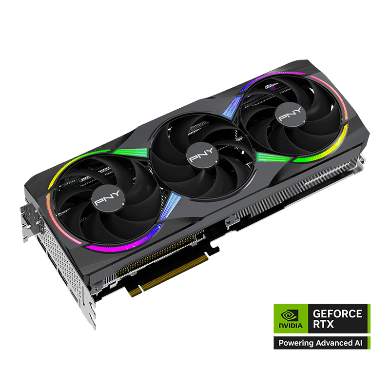 PNY RTX 5080 OC 16GB GDDR7 TRIPLE FAN ARGB OC GRAPHICS CARD
