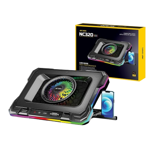 ANT ESPORTS LAPTOP GAMING COOLER BLACK (NC320 RGB)