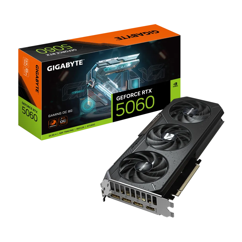 GIGABYTE GEFORCE RTX 5060 GAMING OC 8GB GDDR7 GRAPHIC CARD