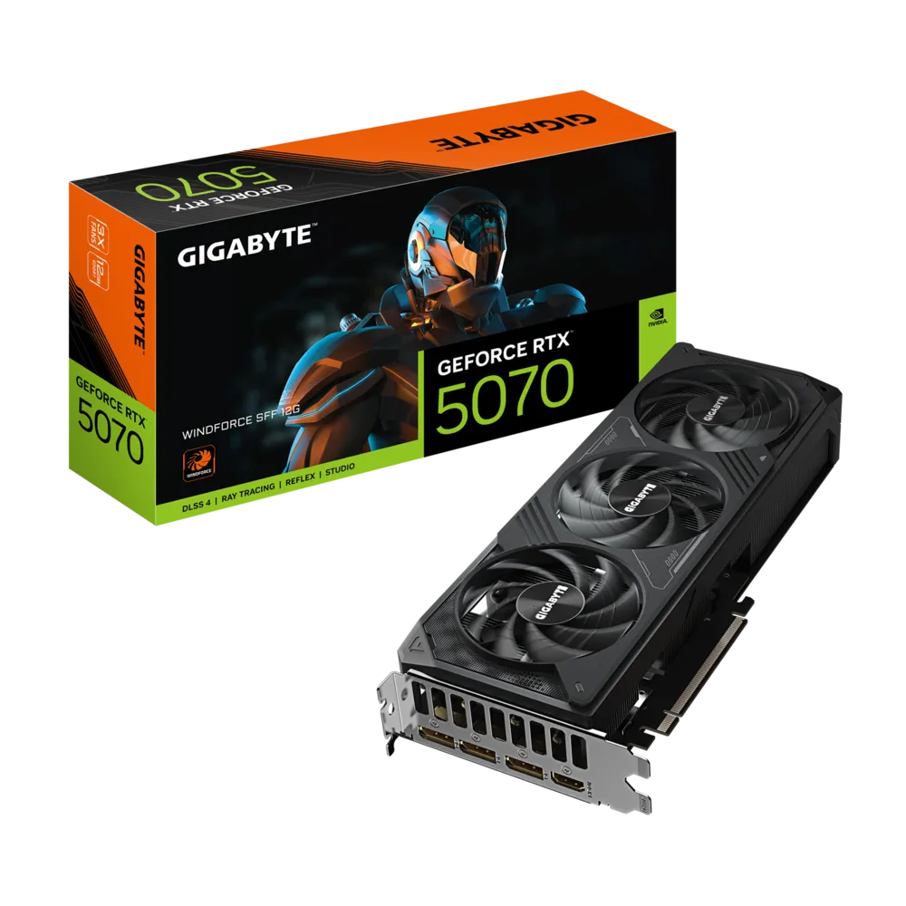 GIGABYTE RTX 5070 WINDFORCE 12GB GDDR7 GRAPHICS CARD