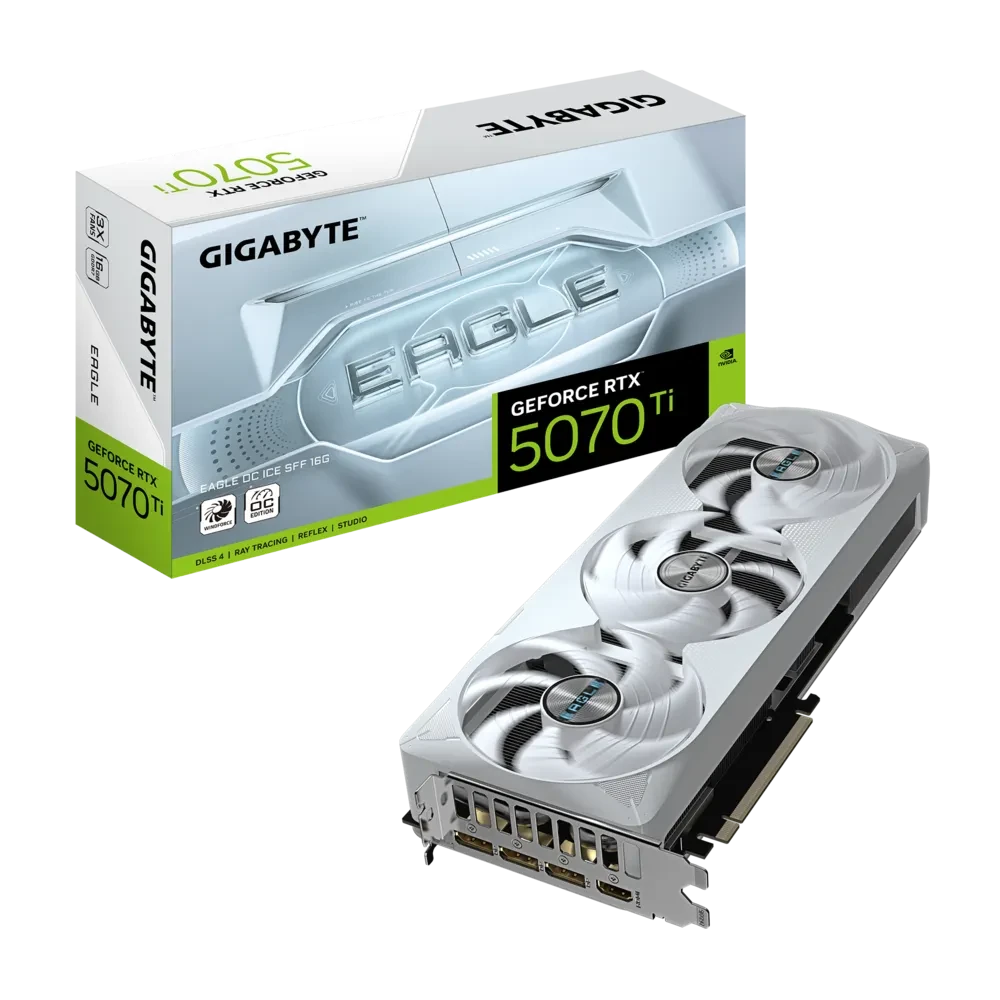 GIGABYTE GEFORCE RTX 5070 TI EAGLE OC ICE 16G GRAPHICS CARD