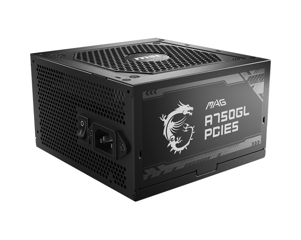 MSI MAG A750GL PCIE5 750W 80 PLUS GOLD ATX 3.1 FULLY MODULAR SMPS