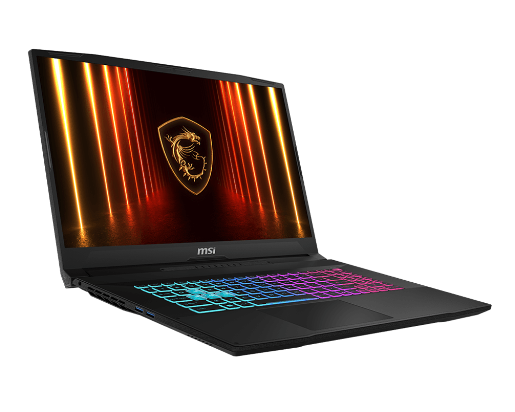 MSI KATANA 17HX INTEL CORE I9-14900HX PROCESSOR/DDR5 8GB*2/1TB NVME PCIE SSD GEN4X4 /INTEL WI-FI 6E AX211/WINDOWS11 HOME/NVIDIA GEFORCE RTX 5070 LAPTOP GPU, GDDR7 8GB/2 YEAR WARRANTY B14WGK-085IN