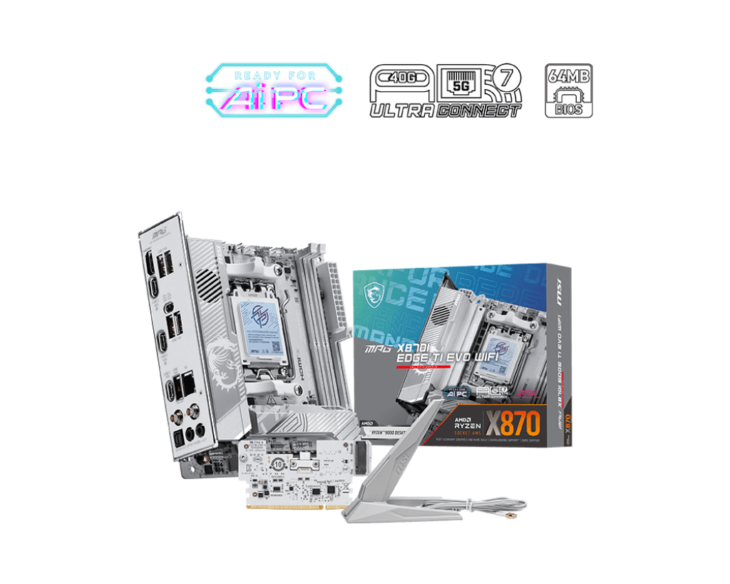 MSI MPG X870I EDGE TI EVO WIFI AM5 DDR5 Motherboard