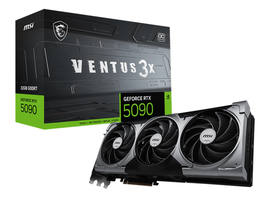 MSI RTX 5090 VENTUS 3X OC 32GB GDDR7 GRAPHICS CARD