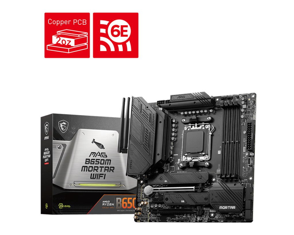 MSI MAG B650M MORTAR WIFI DDR5 MOTHERBOARD