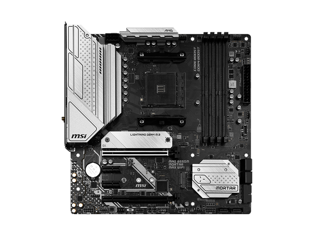 MSI MAG B550M MORTAR MAX WIFI AMD AM4 MOTHERBOARD