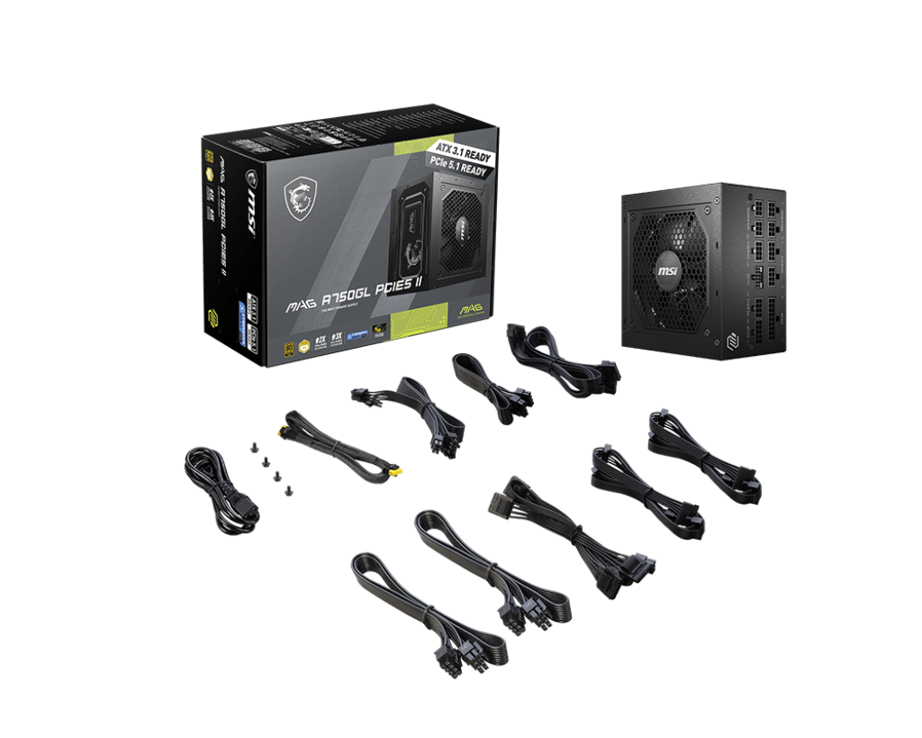 MSI MAG A750GL PCIE5 II Power Supply