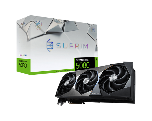 MSI GEFORCE RTX 5080 16G SUPRIM SOC GRAPHIC CARD