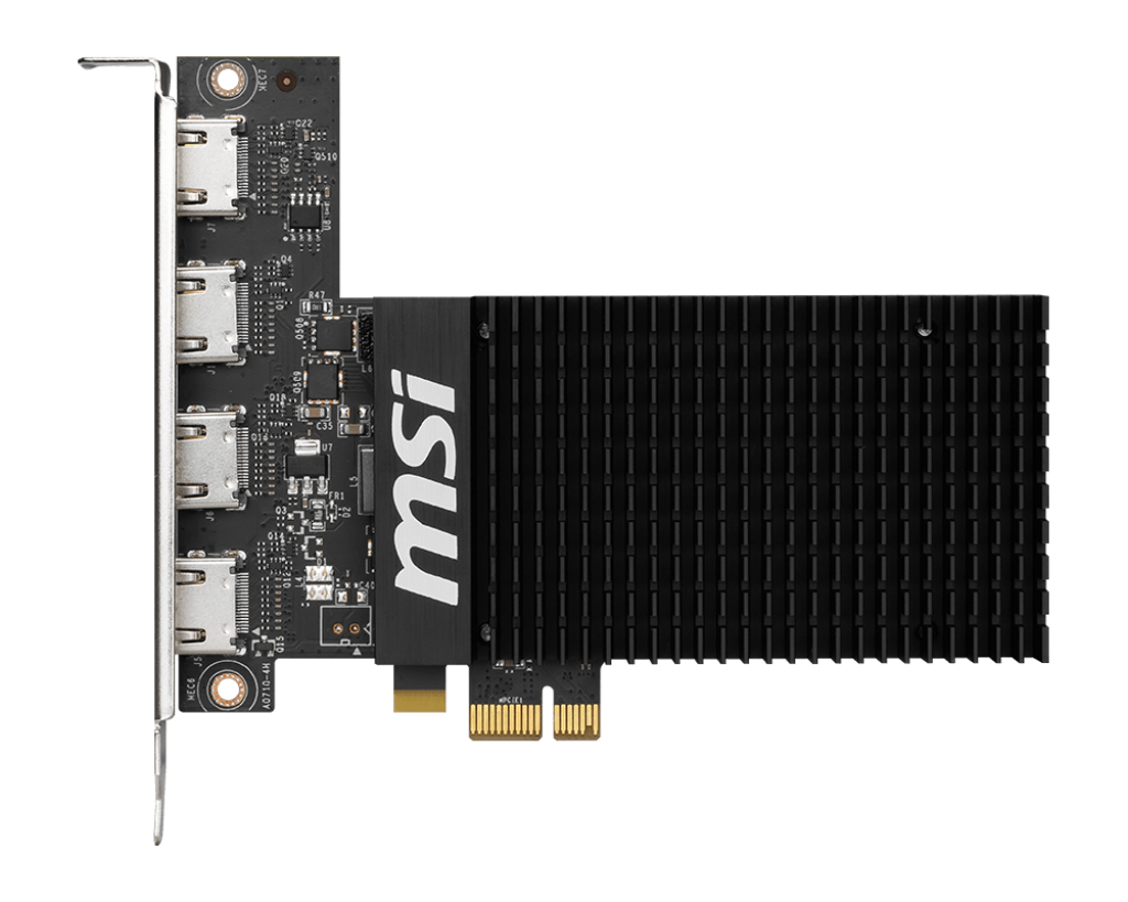 MSI GEFORCE GT 710 2GD3H 4HDMI GAMING GRAPHICS CARD