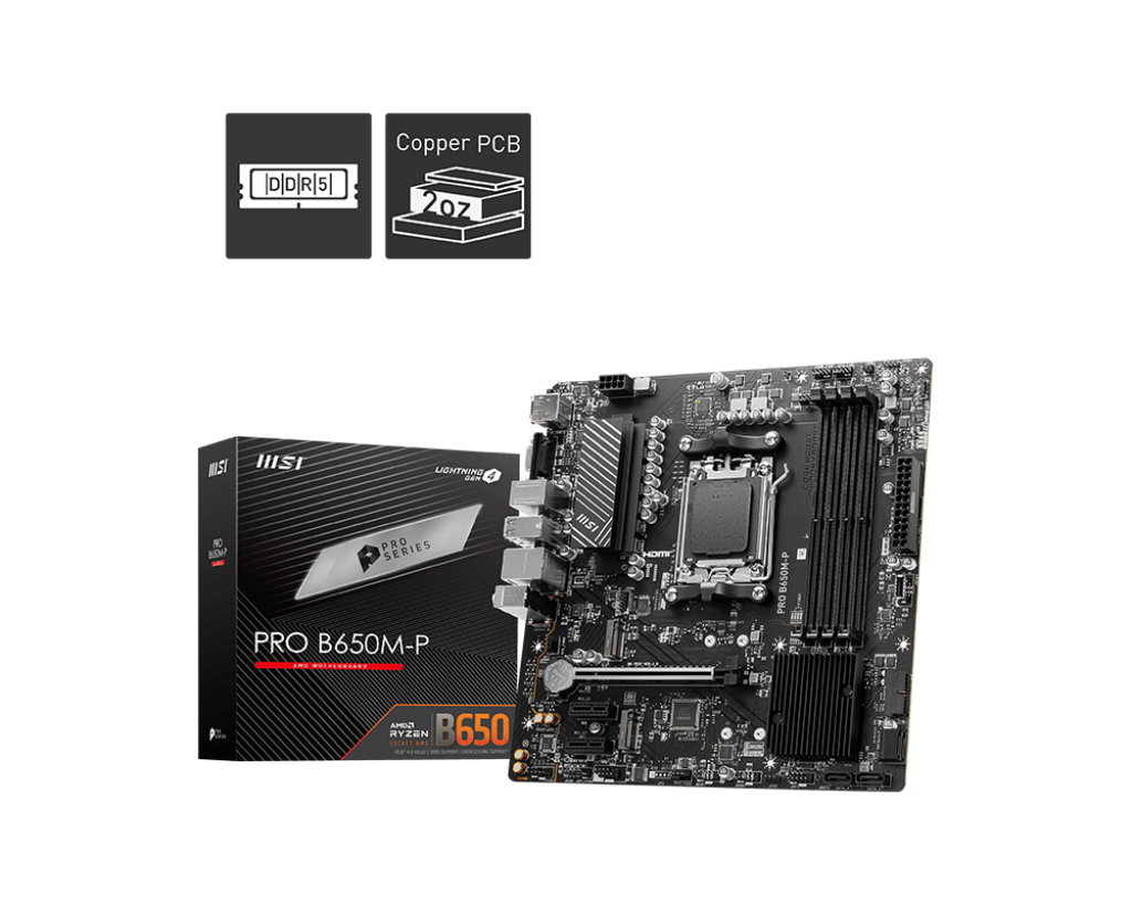MSI B650M-P PRO AMD AM5 MOTHERBOARD