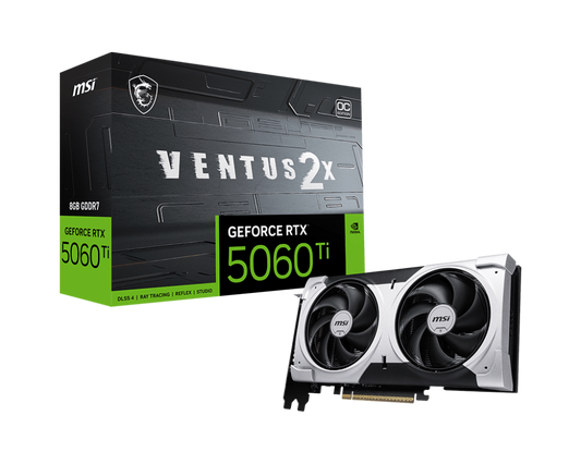 MSI GEFORCE RTX 5060 TI 8GB VENTUS 2X OC PLUS GRAPHIC CARD