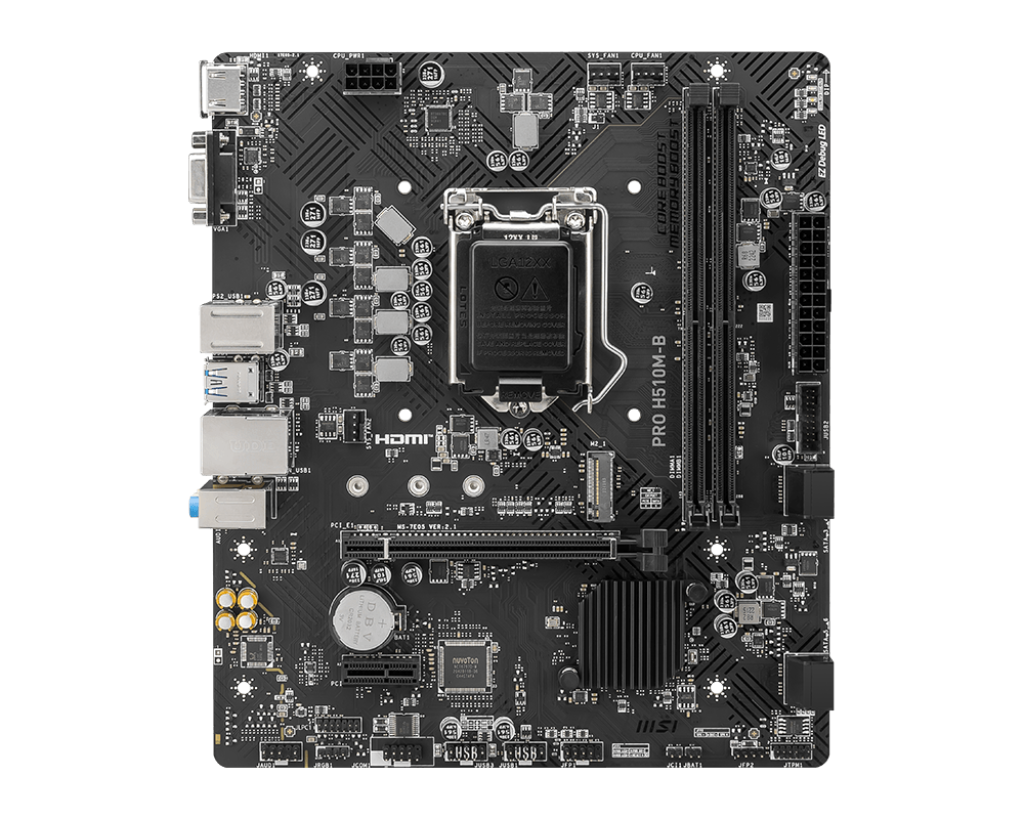 MSI PRO H510M-B INTEL LGA1200 MOTHERBOARD