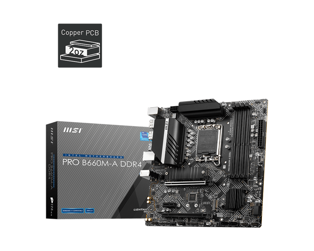 MSI B660M-A PRO DDR4 INTEL LGA1700 MOTHERBOARD