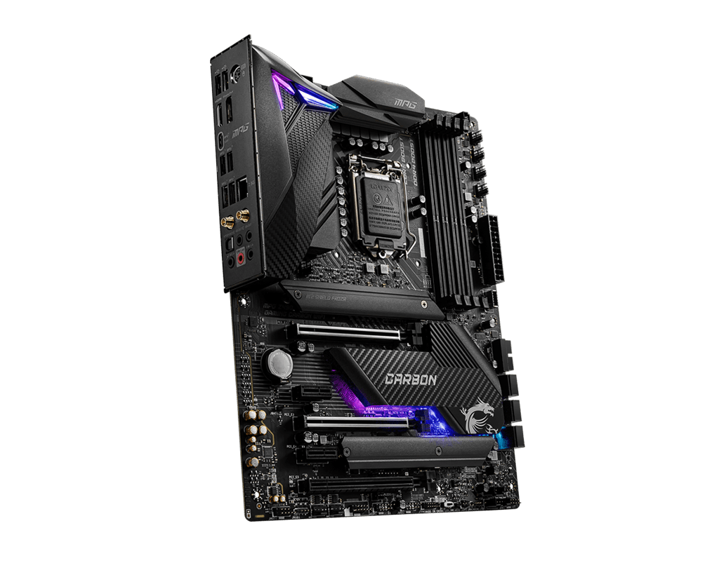 MSI MPG Z490 GAMING CARBON WIFI INTEL LGA1200 MOTHERBOARD
