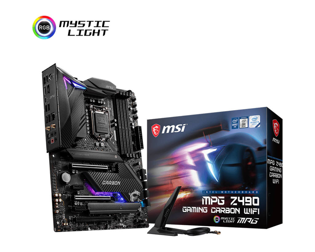 MSI MPG Z490 GAMING CARBON WIFI INTEL LGA1200 MOTHERBOARD