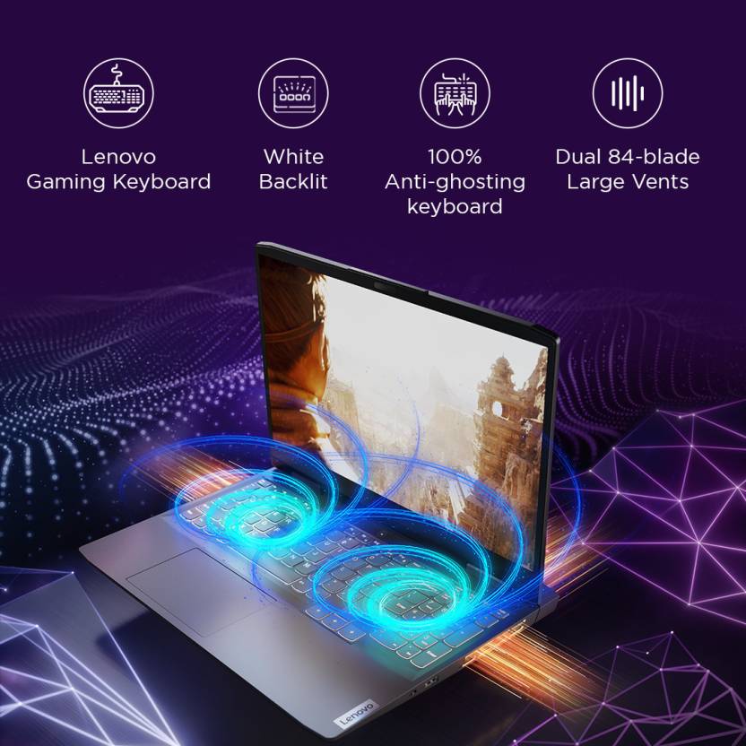 LENOVO LOQ INTEL CORE I5 12TH GEN 12450H - (16 GB/512 GB SSD/WINDOWS 11 HOME/4 GB GRAPHICS/NVIDIA GEFORCE RTX 2050) LOQ 15IRH8D1 GAMING LAPTOP (15.6 INCH, STORM GREY, 2.4 KG, WITH MS OFFICE)