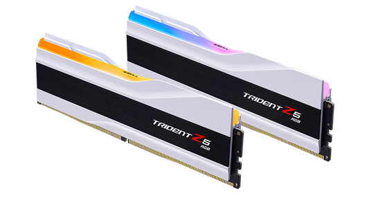 GSKILL MEMORY F5-6000J3636F32GX2-TZ5RW - 64GB (32GBX2) 6000MHZ TRIDENT Z RGB WHITE CL36