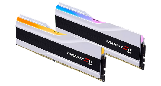 GSKILL MEMORY F5-6000J3040G32GX2-TZ5RW - 64GB (32GBX2) 6000MHZ TRIDENT Z RGB WHITE CL30