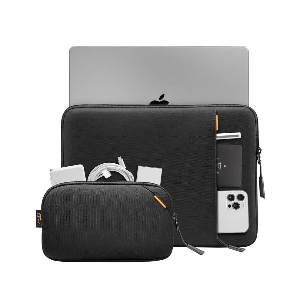TOMTOC DEFENDER-A13 LAPTOP SLEEVE KIT 15 INCH-BLACK