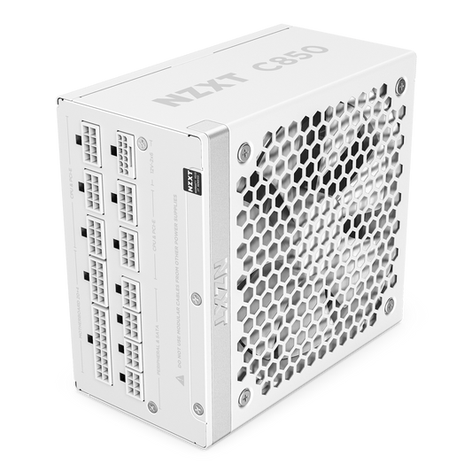 NZXT ATX 3.1 850 WATT 80 PLUS GOLD FULLY MODULAR LOW- NOISE POWER SUPPLY WHITE -PA-8G2BW-UK