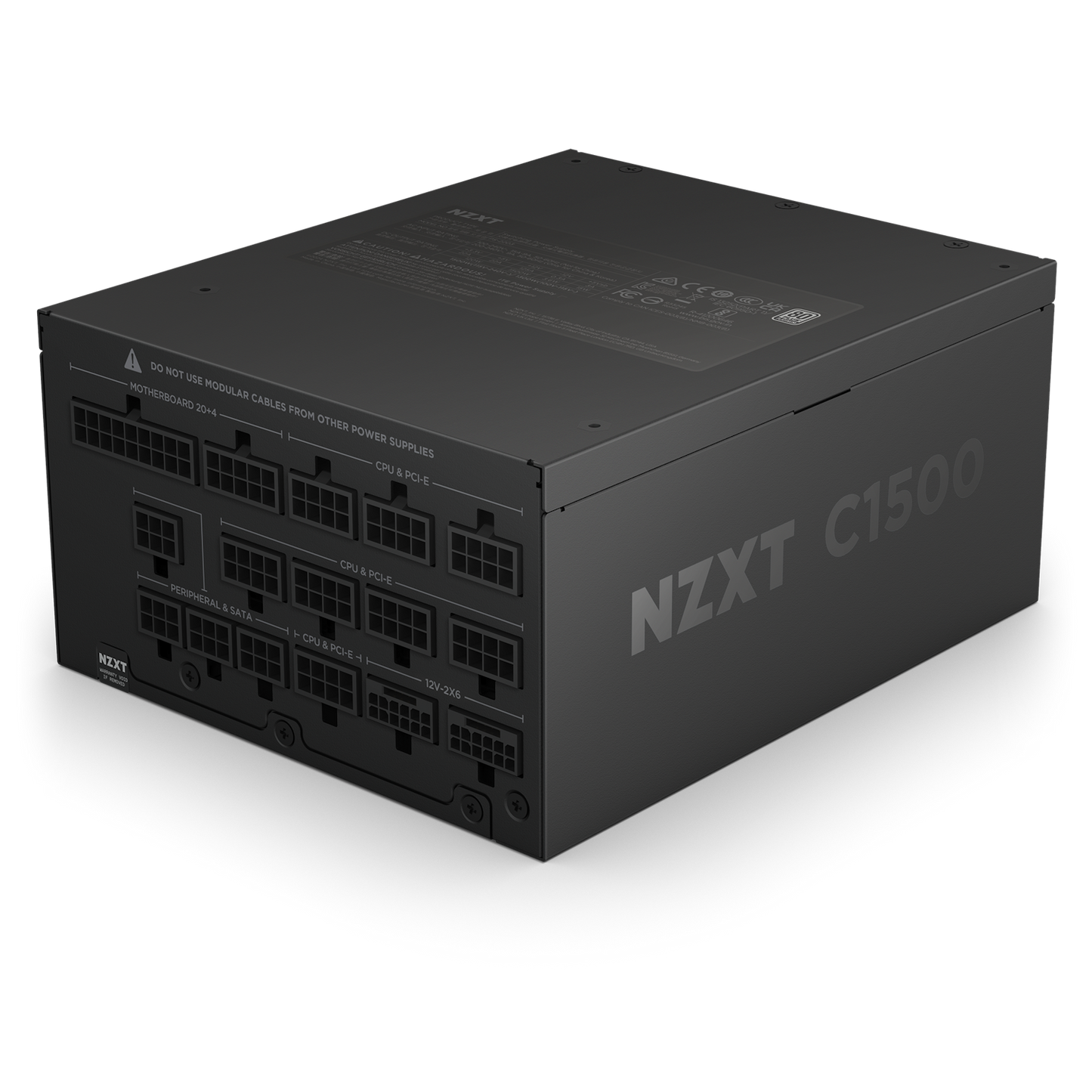 NZXT 1500 WATT 80 PLUS PLATINUM FULLY MODULAR DIGITAL POWER SUPPLY - PA-5P1BB-UK (R-41200646)