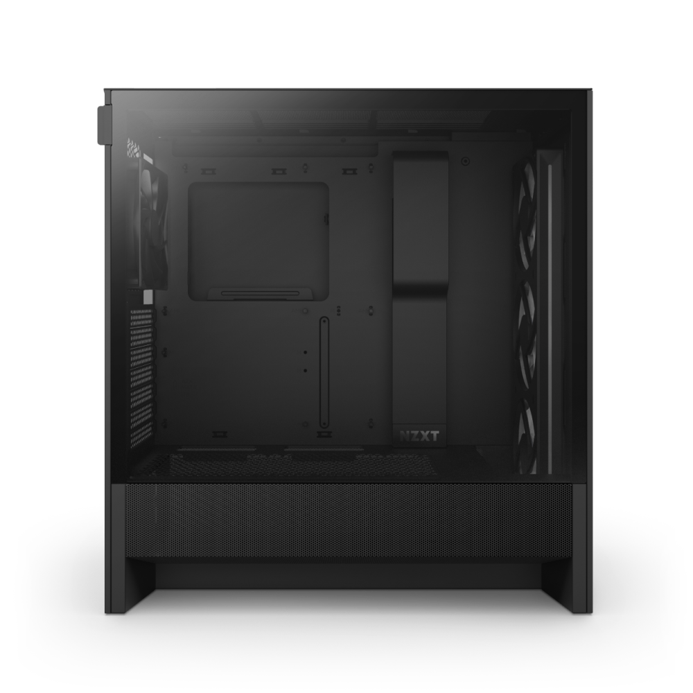 NZXT CHASSIS H5 FLOW RGB (2024) COMPACT MID-TOWER ATX CASE ALL BLACK - CC-H52FB-R1