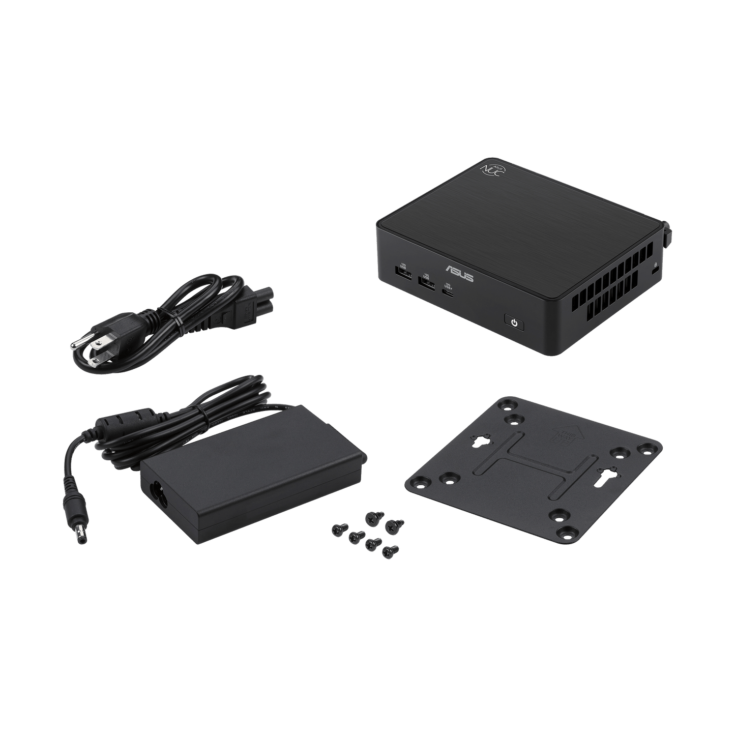 ASUS NUC 16 Pro Barebone Mini PC NUC16GDKU5 – Intel Core Ultra 5 325 (Up to 4.5GHz, 16-Core), Wi-Fi 7, Dual 2.5G LAN, Dual Thunderbolt 4, Dual HDMI 2.1, AI-Ready Compact Desktop Business Computer