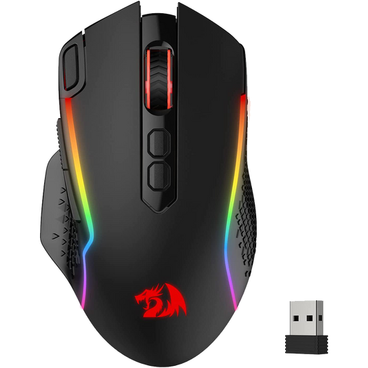 REDRAGON M810 TAIPAN PRO (WIRED/WIRELESS) GAMING RGB MOUSE BLACK