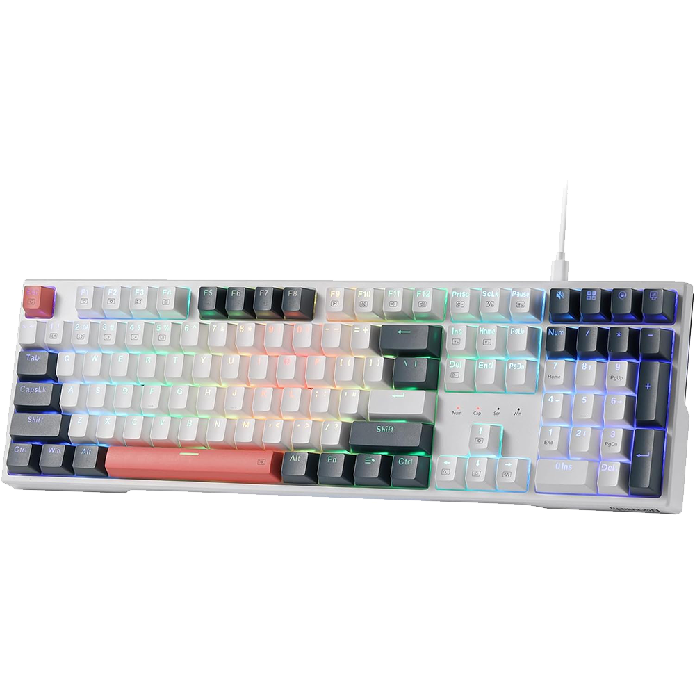 REDRAGON K668 RGB TRUNDLE WIRED (RED SWITCH) USB MECHANICAL KEYBOARD