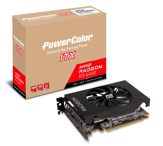 PowerColor Radeon RX6400 Low Profile 4GB Graphics Card