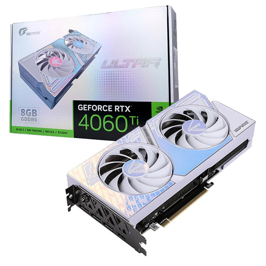 GRAPHIC-CARD-8-GB-COLORFUL-RTX-4060-TI-IGAME-ULTRA-OC-DUO-WHITE