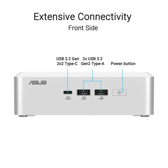ASUS NUC 15 Pro Plus Kit with Intel Core Ultra 9 285H, 32GB DDR5 RAM, 1TB M.2 SSD Mini PC