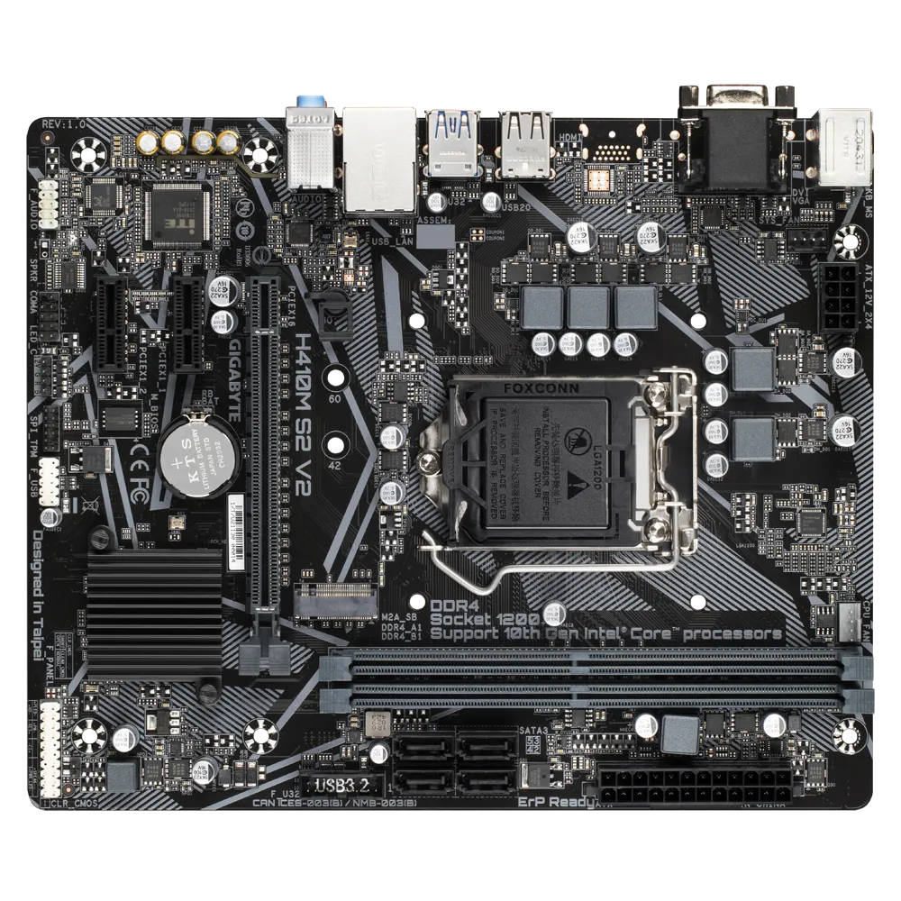 GIGABYTE GA-H410M-S2 V2 INTEL LGA1200 MOTHERBOARD