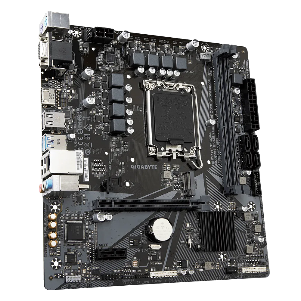 GIGABYTE GA-H610M-H V2 DDR4 INTEL LGA1700 MOTHERBOARD
