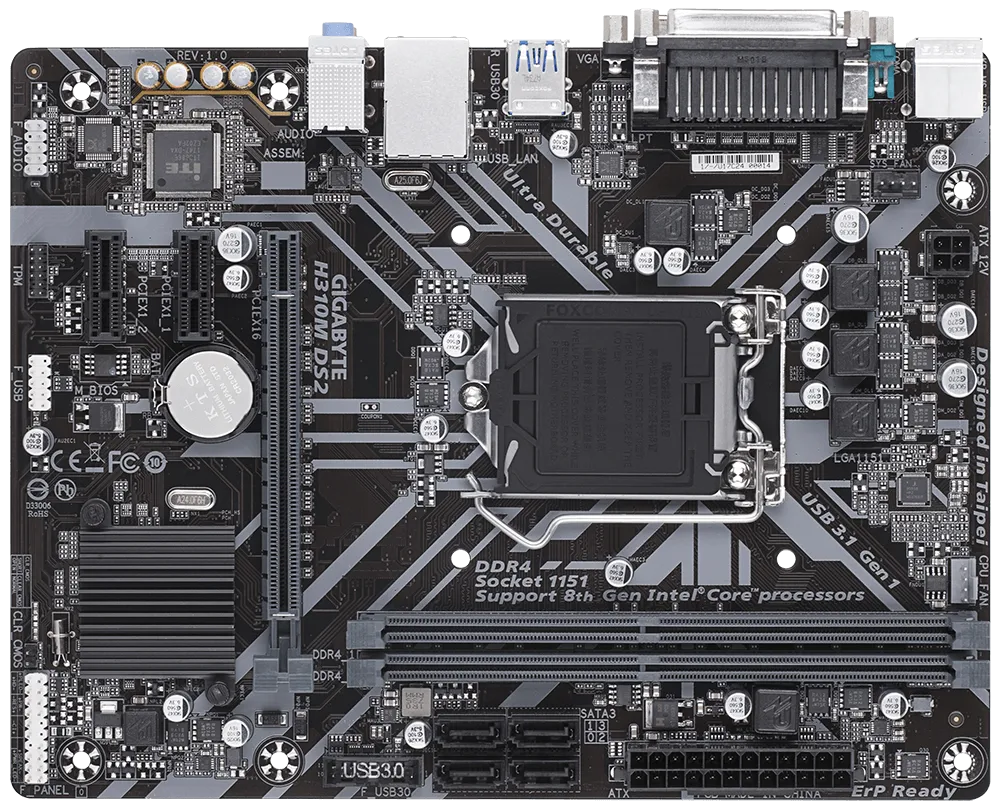 GIGABYTE GA-H310M-DS2 INTEL LGA1151 MOTHERBOARD