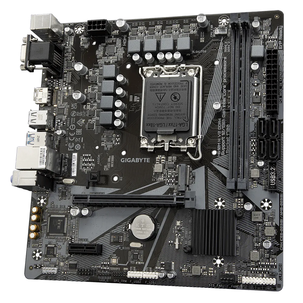 GIGABYTE GA-H610M-H V2 DDR4 INTEL LGA1700 MOTHERBOARD