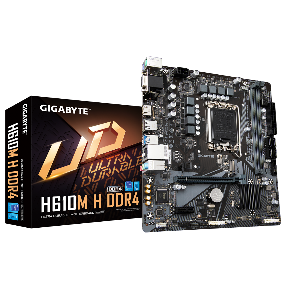 GIGABYTE H610M H WIFI DDR4 MOTHERBOARD